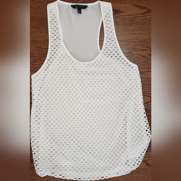 SOLD! White Racerback tank top - Picture 1 of 5